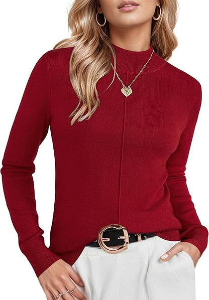 Women's Mock Neck Knit Sweater