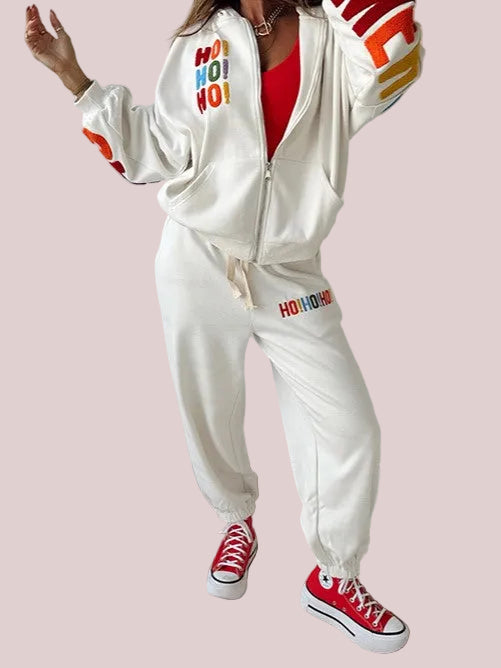 Women's Christmas Graphic Jogger Set