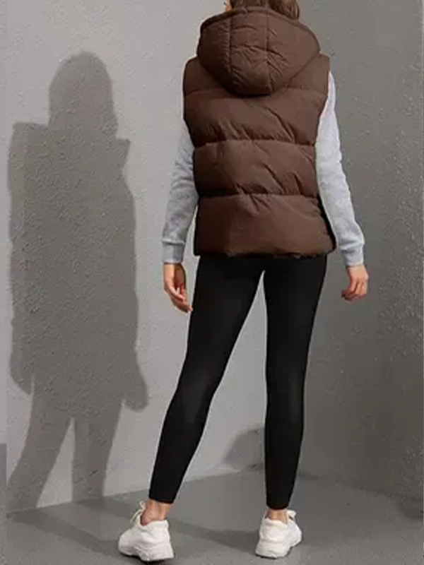 Women's Lightweight Hooded Puffer Vest