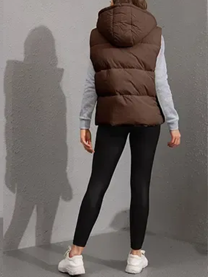 Women's Lightweight Hooded Puffer Vest