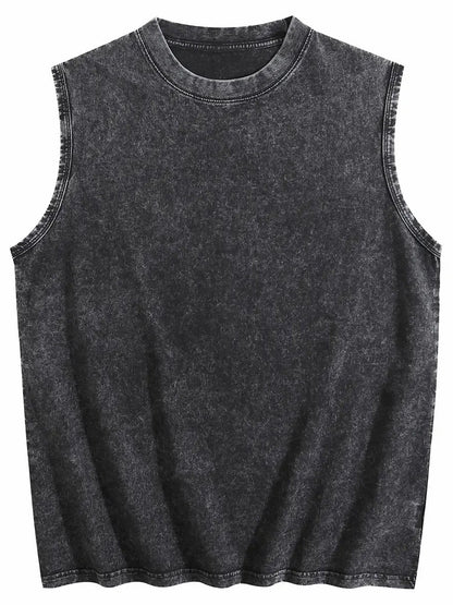 Vintage Washed Sleeveless Tank Top