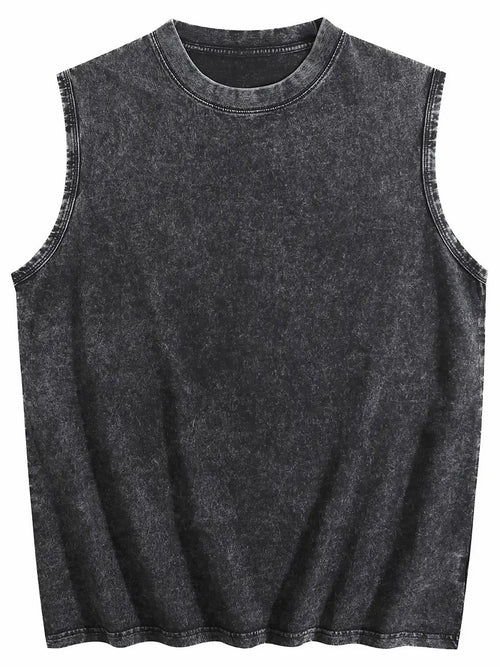 Vintage Washed Sleeveless Tank Top