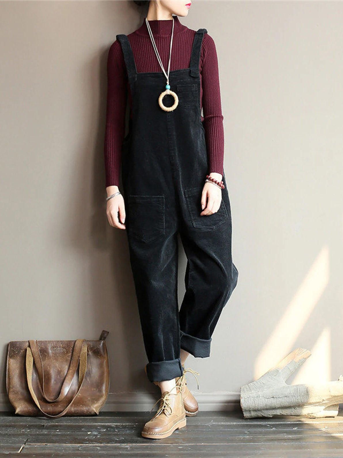 NEW |  Wide Leg Corduroy Overalls