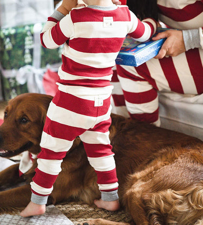 Red Stripe Family Pajamas 2-piece Set