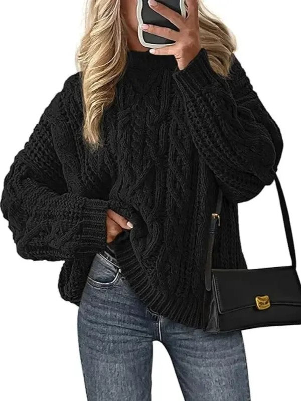Women's Oversized Chunky Cable Fall Sweaters