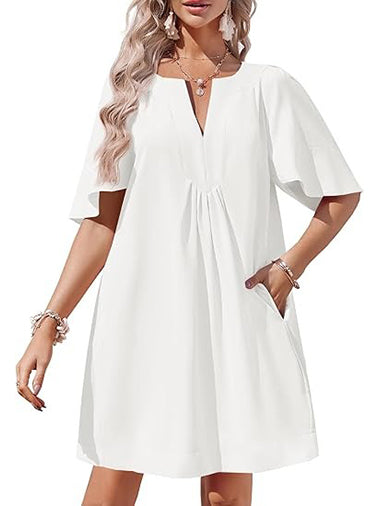 Women's Lightweight Summer Casual Dress with Pockets