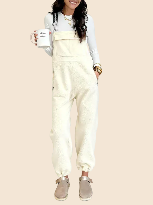 Women's Fleece Winter Casual Jumpsuit