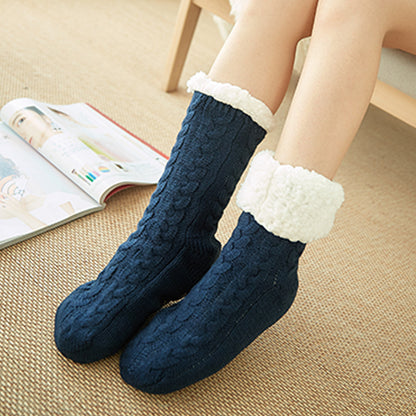 New Winter Velvet Warm Floor Socks