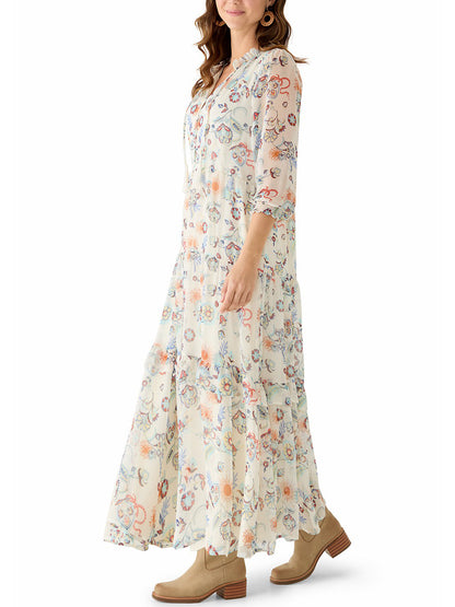 Women's Boho Breeze Drawstring Maxi Dress