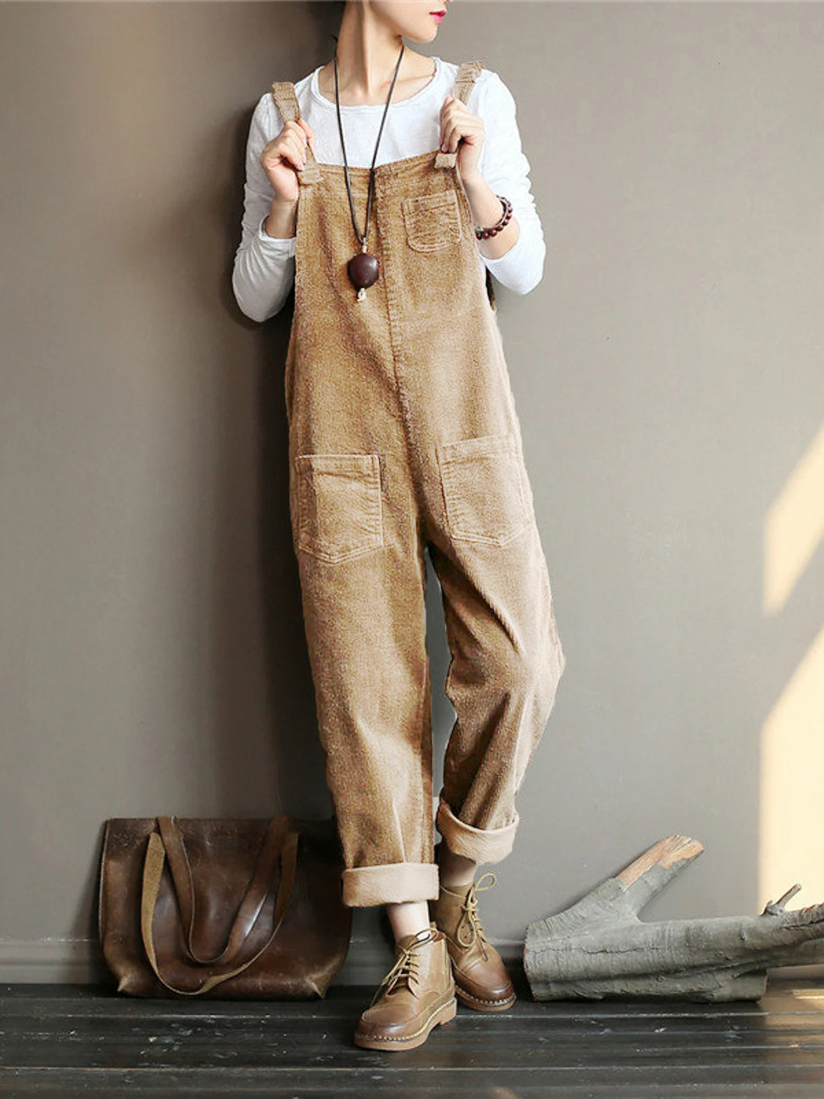 NEW |  Wide Leg Corduroy Overalls