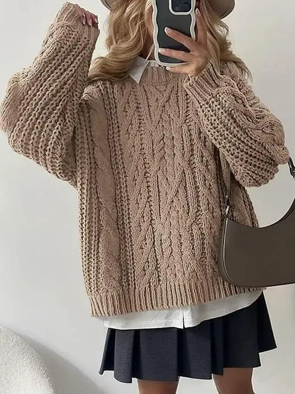 Women's Oversized Chunky Cable Fall Sweaters