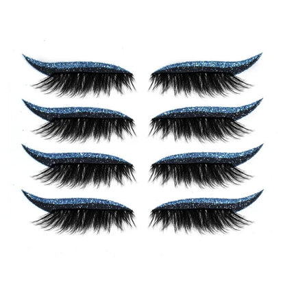 2022 New Reusable Eyeliner and Eyelash Stickers (4 Pairs)