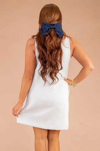 Solid Color Sleeveless Loose Dresses With Pockets
