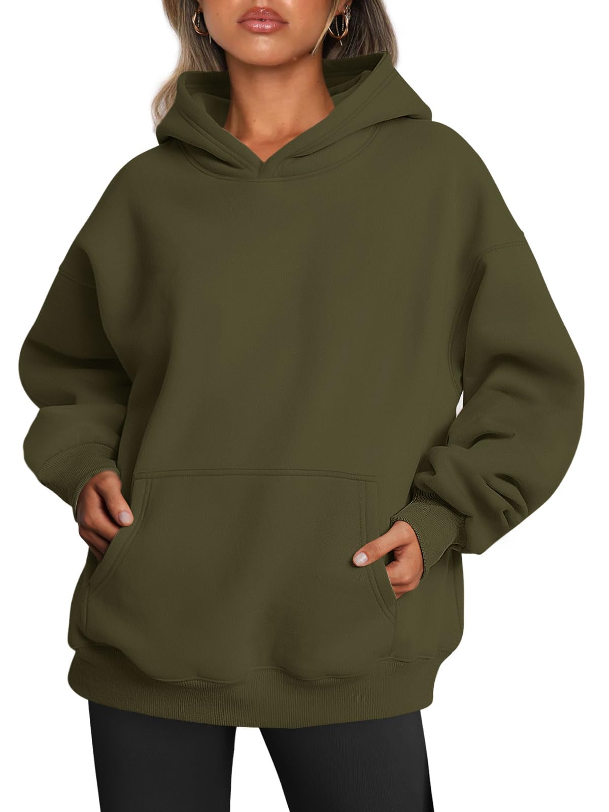 Women's Oversized Fleece Hooded Sweatshirt