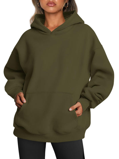 Women's Oversized Fleece Hooded Sweatshirt