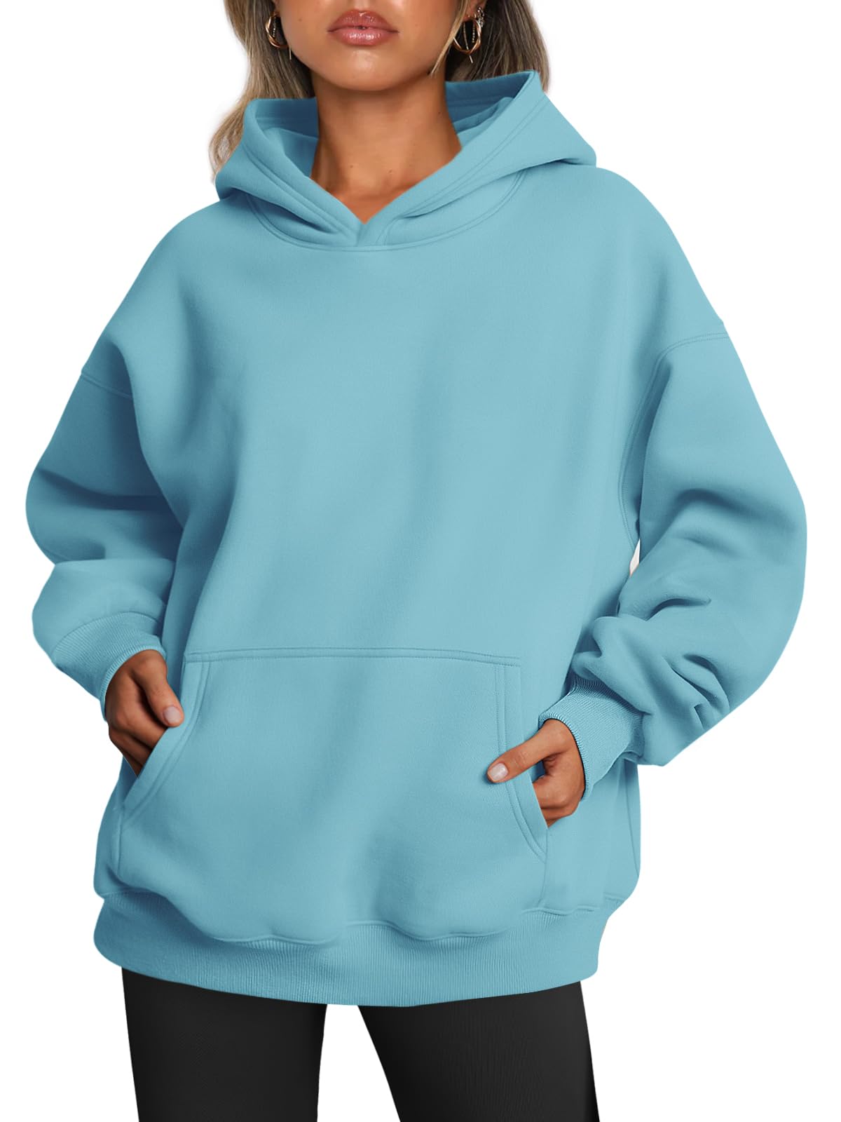 Women's Oversized Fleece Hooded Sweatshirt