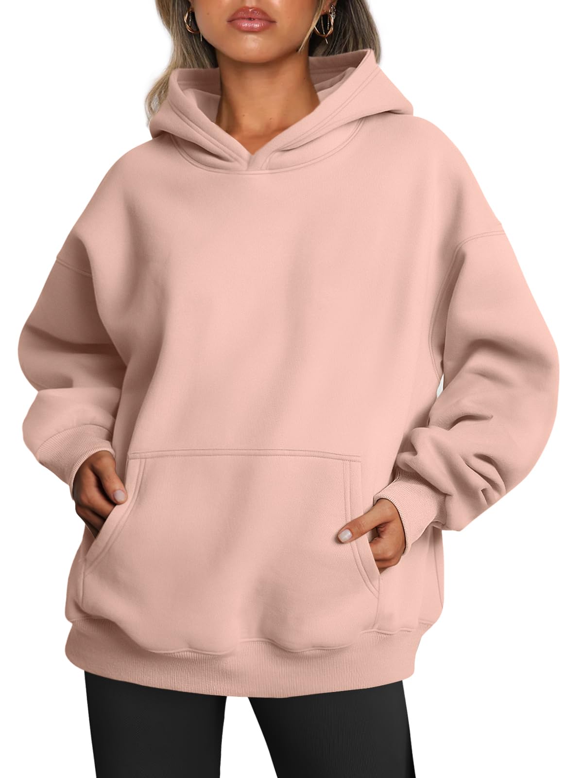 Women's Oversized Fleece Hooded Sweatshirt
