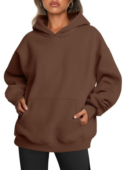 Women's Oversized Fleece Hooded Sweatshirt
