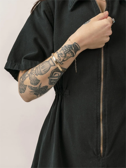 Cropped Utility Jumpsuit