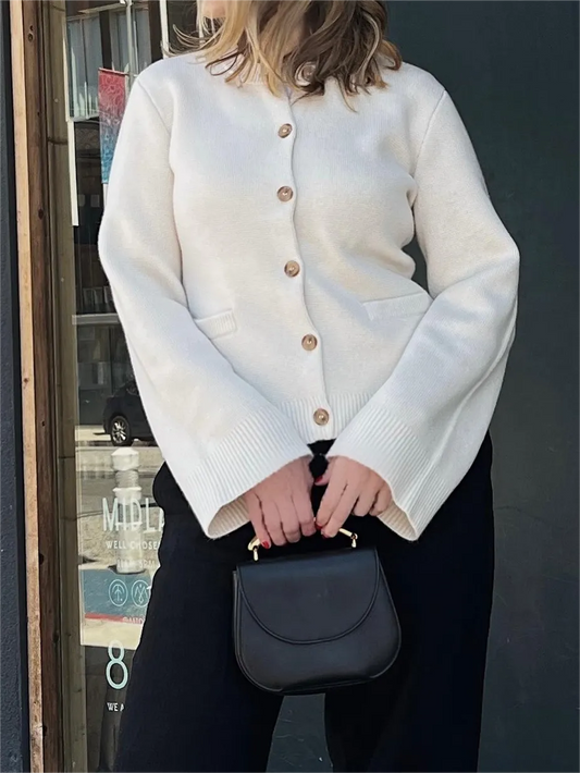 Slimming Button Cardigan Sweater
