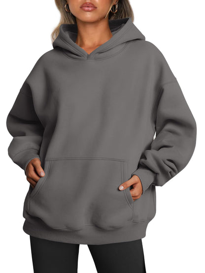 Women's Oversized Fleece Hooded Sweatshirt