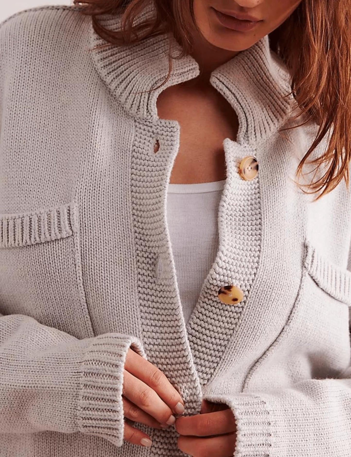 Wommen's Button Down Knit Sweater Cardigan