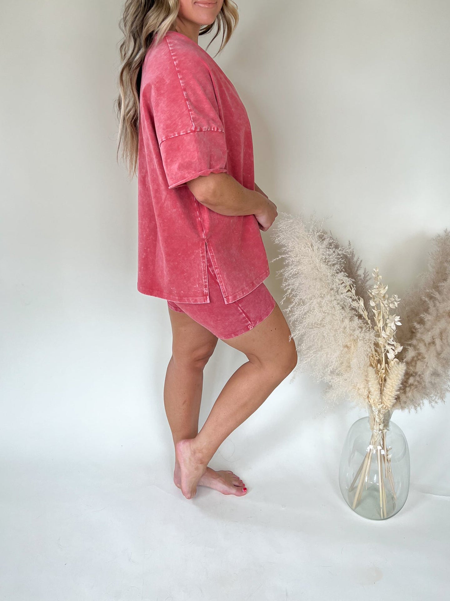 New Women's Summer Washed Set