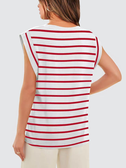 Women's Basic Fashion Casual Vest T-Shirt