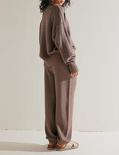 New Soft Ribbed Knit Set
