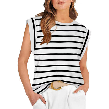 Women's Basic Fashion Casual Vest T-Shirt