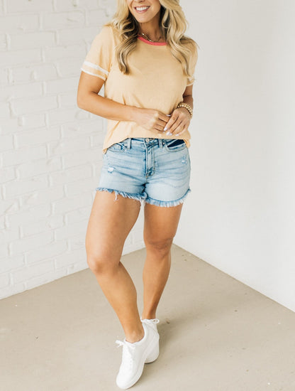 Women's Stripe Sleeve Tee