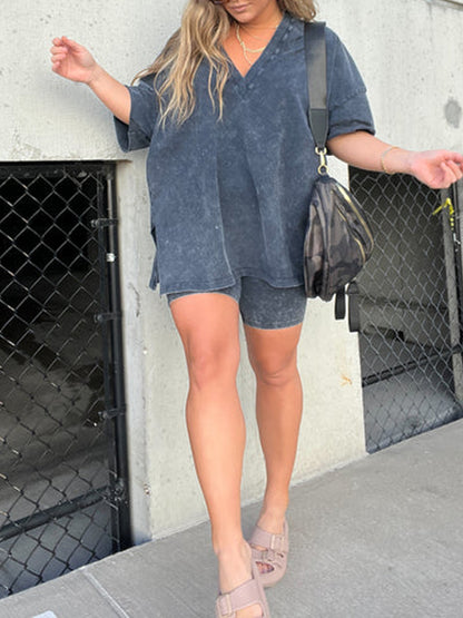 Women's Summer Washed Set