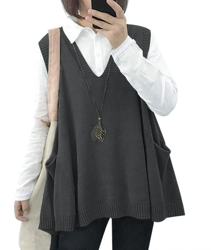 Women's Loose Swing Knit Sweater Vest