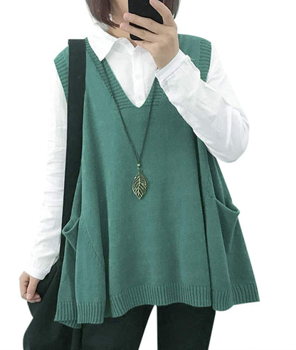 Women's Loose Swing Knit Sweater Vest