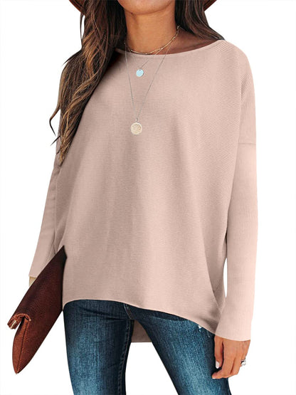Women's Dolman Sleeve Knitted Pullover Sweater