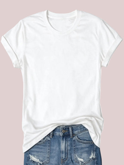 Women's Basic Crew Neck Short Sleeve T-Shirt 7 Pack