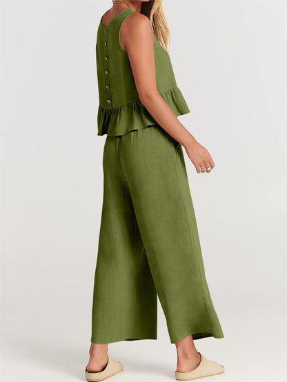 Women's Casual 2 Piece Outfit with Pockets