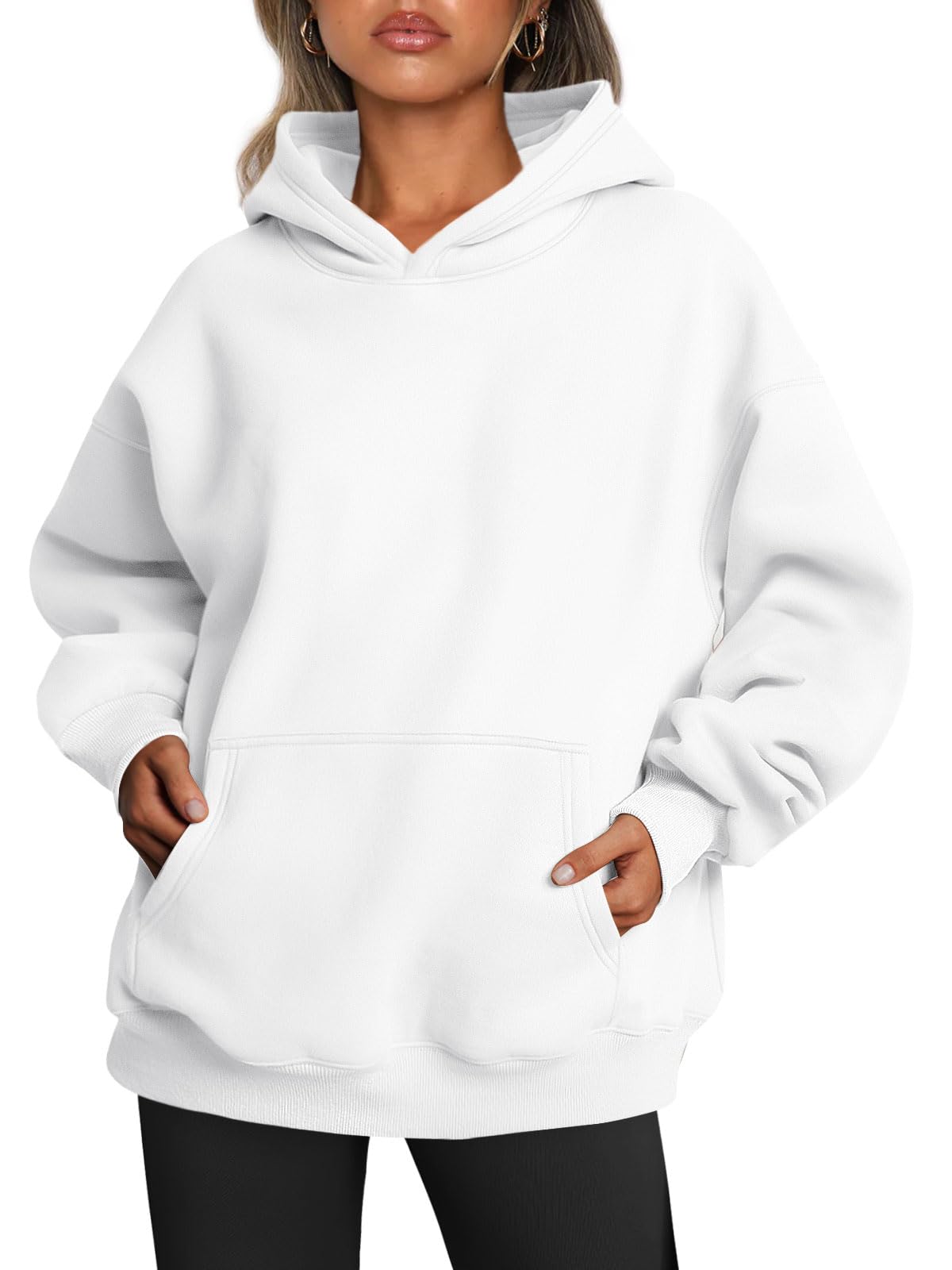 Women's Oversized Fleece Hooded Sweatshirt