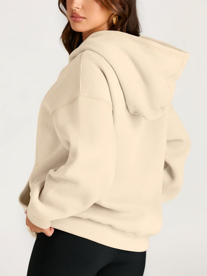 Women's Oversized Fleece Hooded Sweatshirt