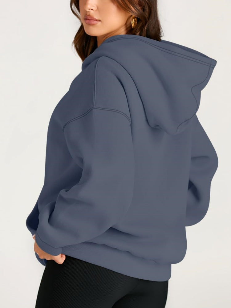 Women's Oversized Fleece Hooded Sweatshirt
