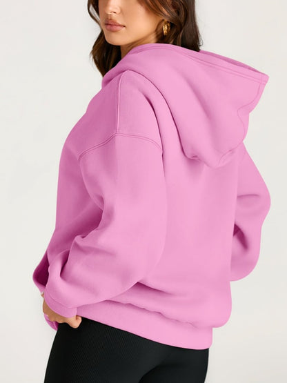 Women's Oversized Fleece Hooded Sweatshirt