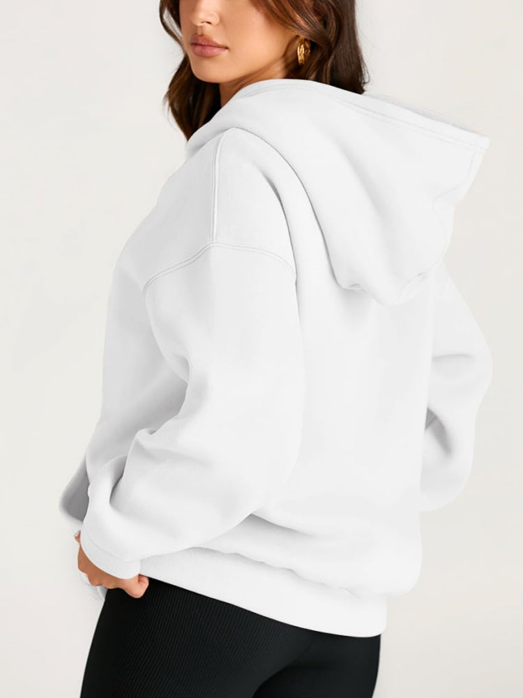 Women's Oversized Fleece Hooded Sweatshirt