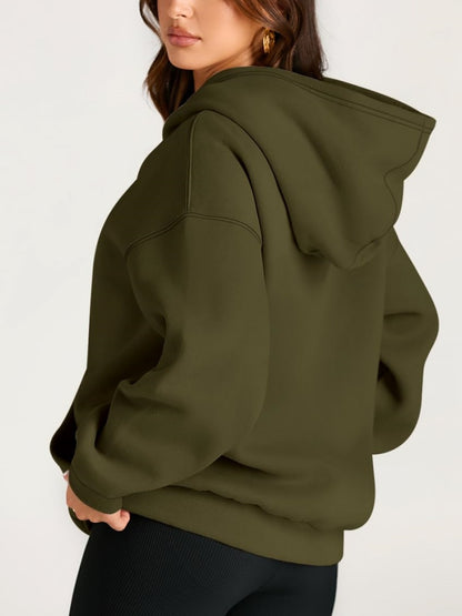 Women's Oversized Fleece Hooded Sweatshirt