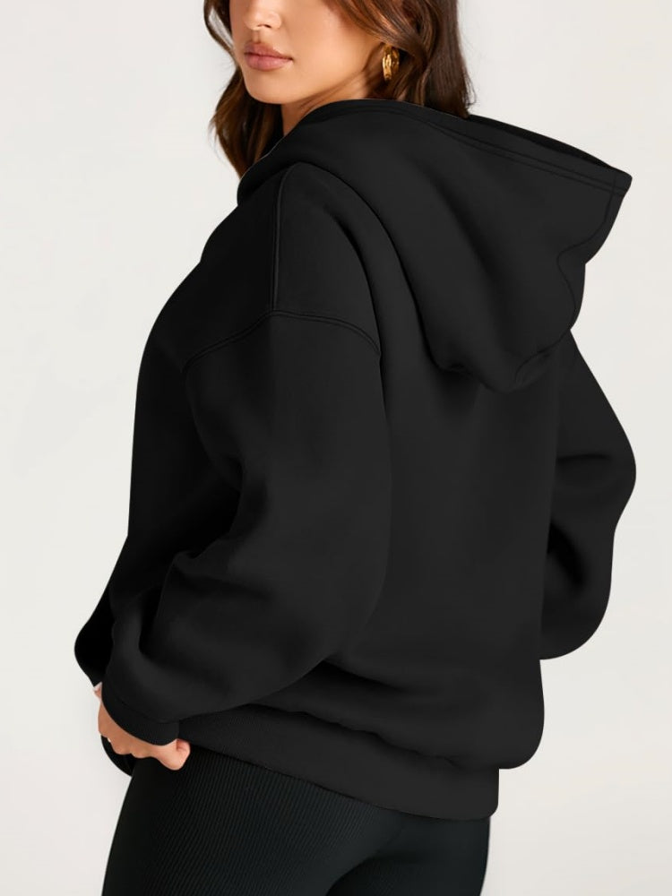 Women's Oversized Fleece Hooded Sweatshirt
