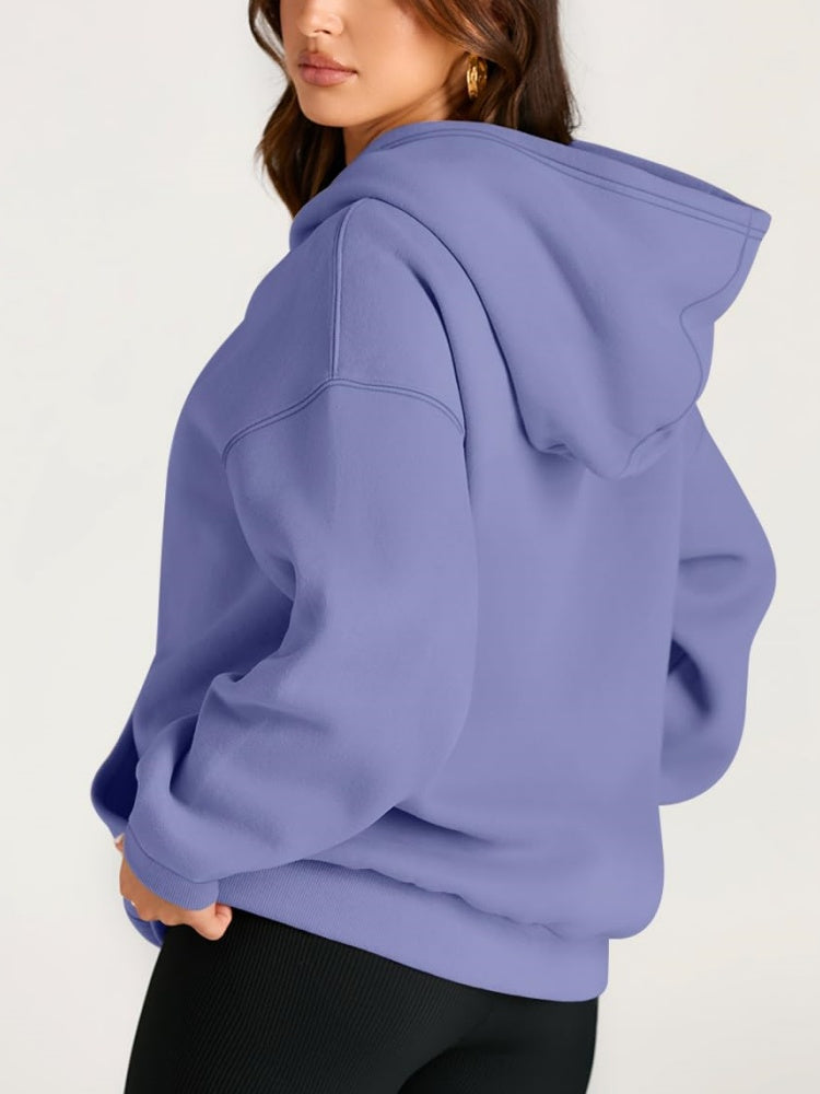 Women's Oversized Fleece Hooded Sweatshirt