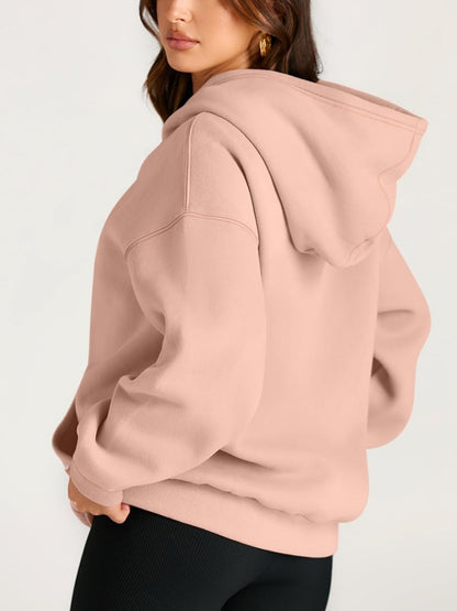 Women's Oversized Fleece Hooded Sweatshirt