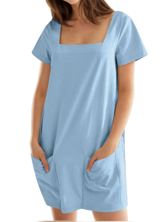 Women's Soft Grace Square Neck Dress