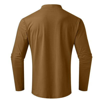 Hot Sale 40% OFF - Men's High Neck Slim Fit Long Sleeve T-shirt