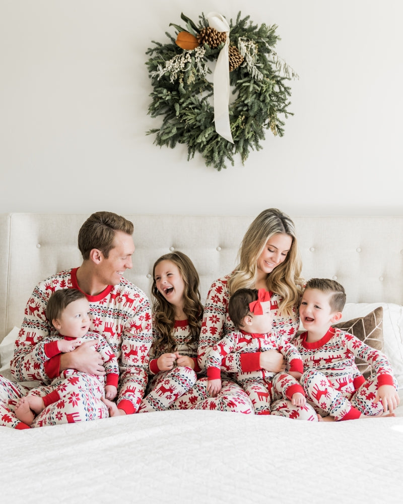 Dear Deer Family Pajamas 2-piece Set