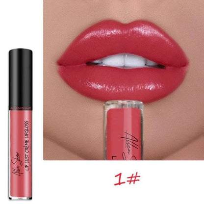 12 Color Cream Texture Waterproof Lipstick